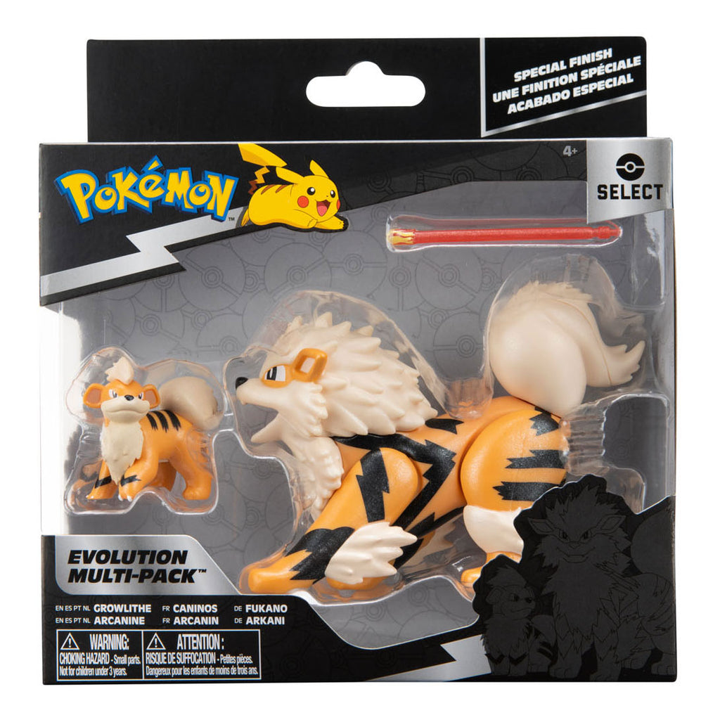 Boti Pokémon Evolution Multipack Spielfiguren Growlithe & Arcanine