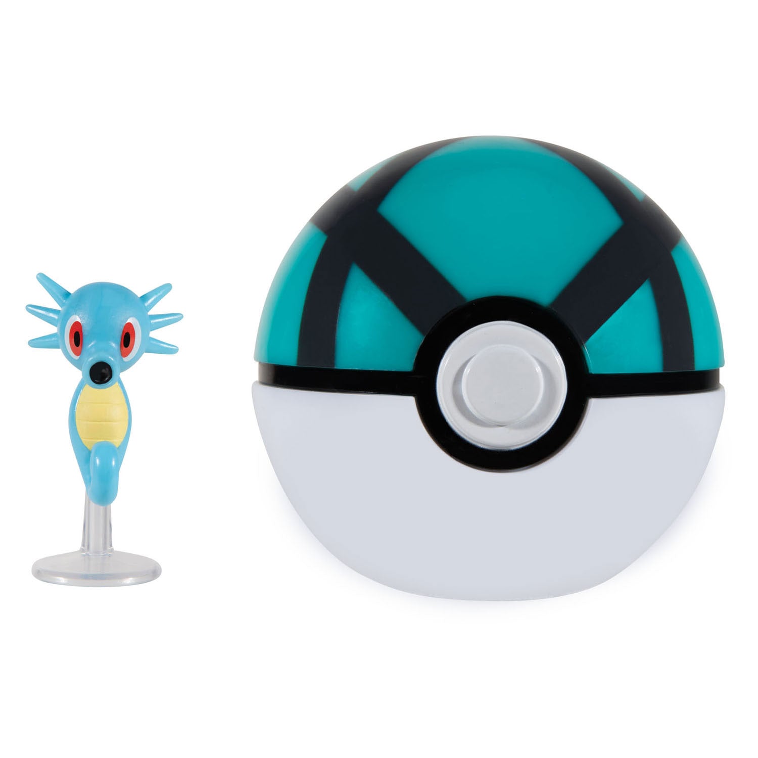 Boti Pokémon Clip 'n' Go Pferde- und Netzball-Spielset, 2 Teile.
