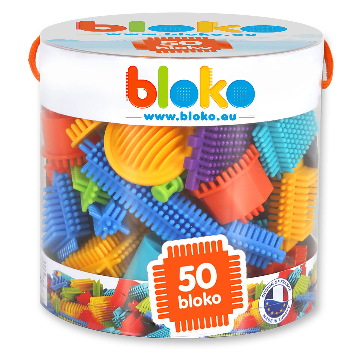 Boti Bloko Nopper Bausteine ​​Classic, 50 Stück.