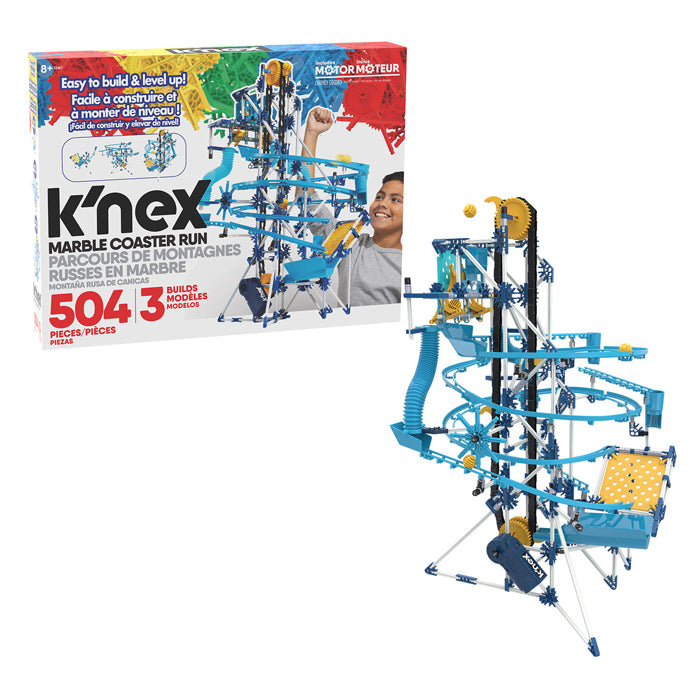 K'Nex Kugelbahn mit Motor, 504 Teile.