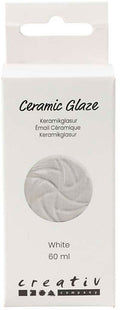 Creativ company keramiek glazuur 984-1101 c dekkend wit - 60ml