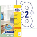 Cd dvd etiketten avery zweckform l6015-25 wit 50 stuks