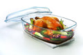 Pyrex schaal met deksel 4,3+2,2l