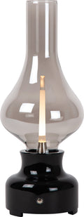 Lucide jason - oplaadbare tafellamp - accu batterij - led 3 stepdim - 1x2w 3000k - zwart