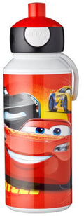 Mepal pop-up drinkfles campus - 400 ml - sluit goed af - drinkbeker voor kinderen - cars