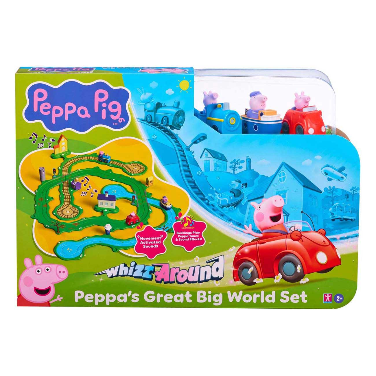 Spectron Peppa Pig saust herum - Peppas große große Welt Set
