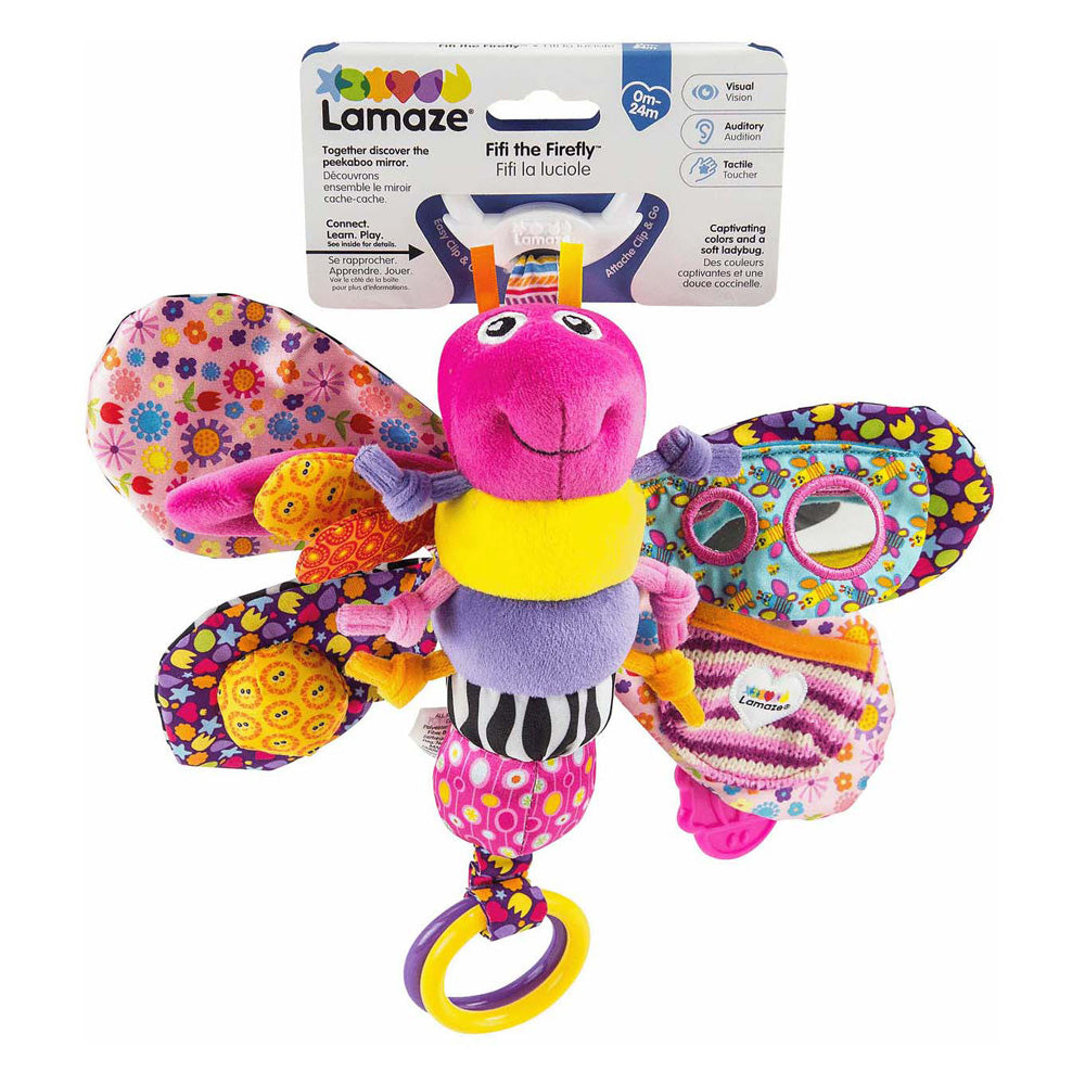 Lamaze fifi de vuurvlieg - grijp- en bijtspeelgoed - babyspeelgoed - knuffel - spelen en ontdekken