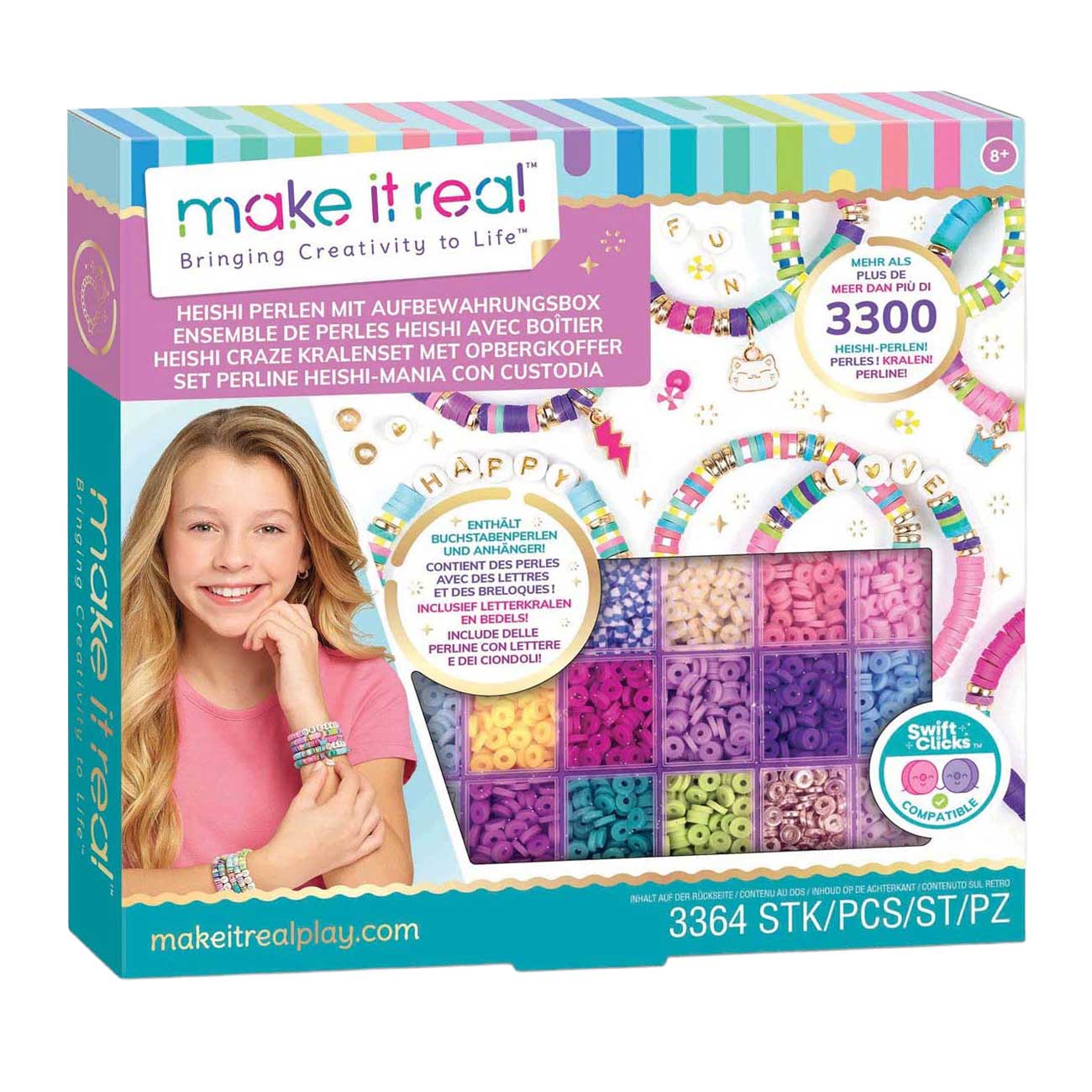 Spectron Make it real – Heishi Craze Perlenset mit Aufbewahrungsbox