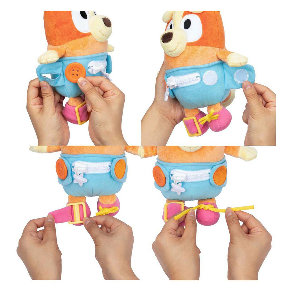 Moose toys bluey baby bingo dress and play pluchen knuffel