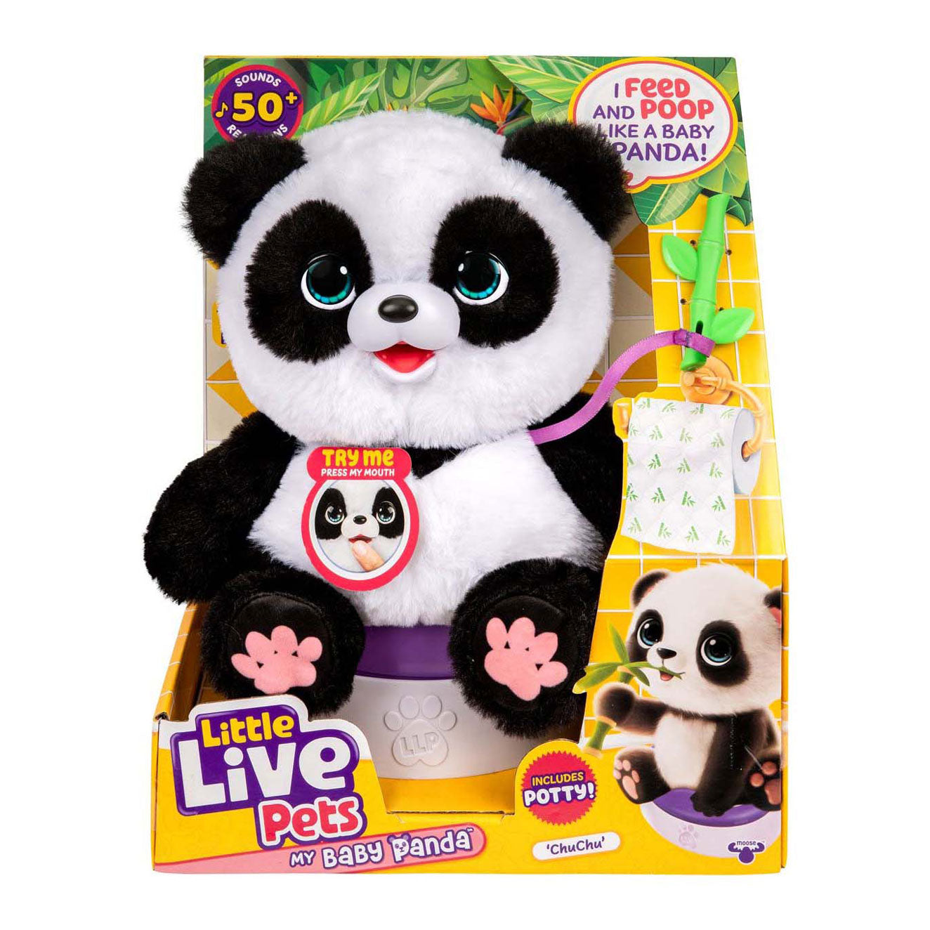 Spectron Little Live Pets Mein Baby-Panda Chuchu - Interaktives Plüschtier