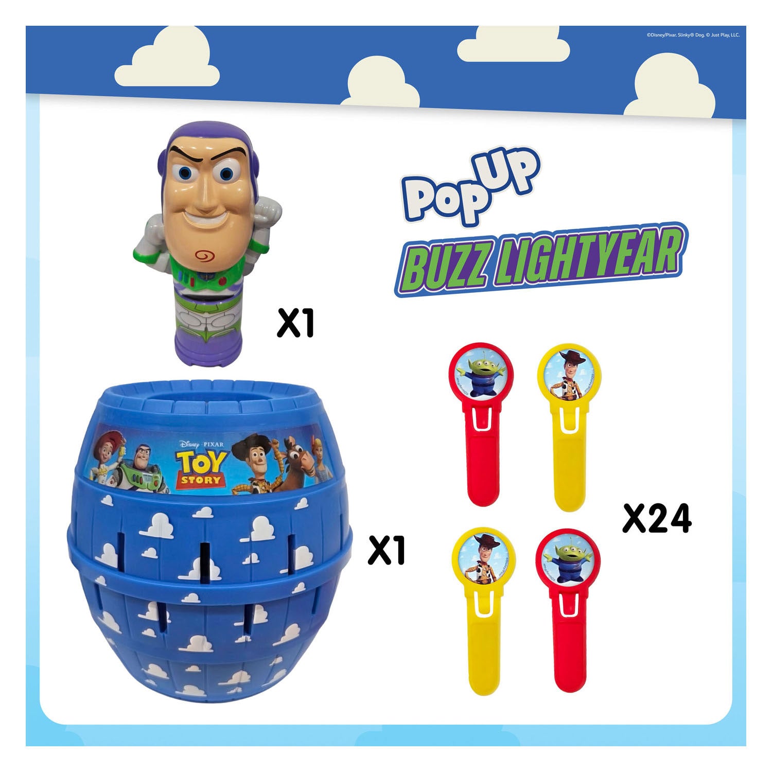 Tomy pop up buzz lightyear disney