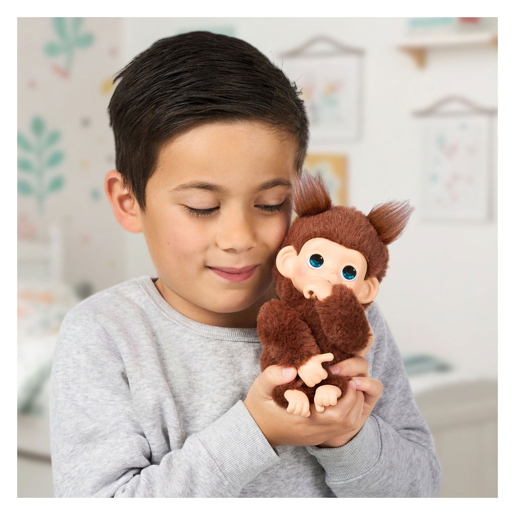 Spectron little live pets my baby mini monkey brown - interactieve knuffel