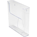 Wandgemonteerde brochurehouder deflecto de76301 transparant