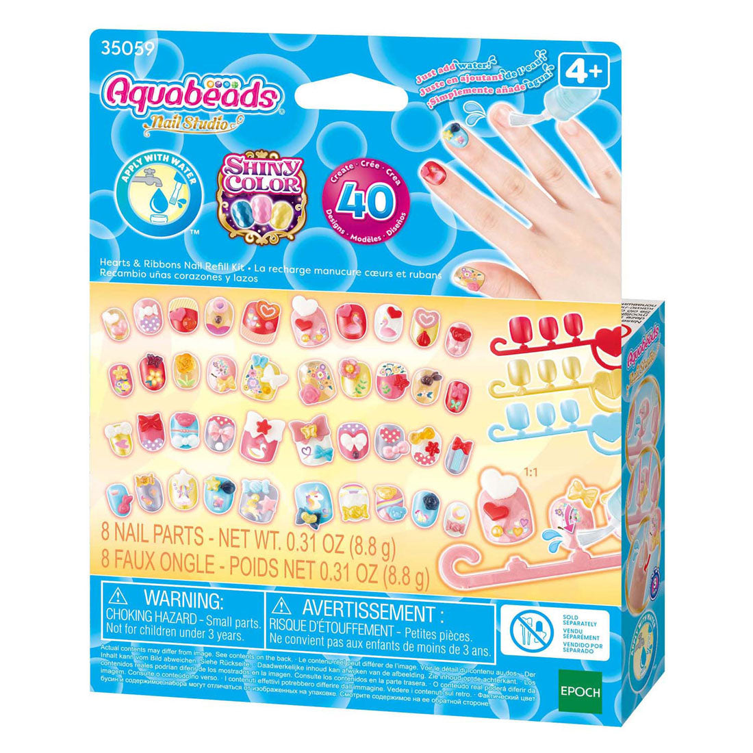 Aquabeads Glitzer-Nagelset Nachfüllpackung