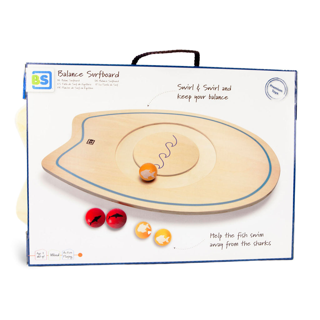 BS Toys Balance Surfboard Holz - Gleichgewichtsspiel
