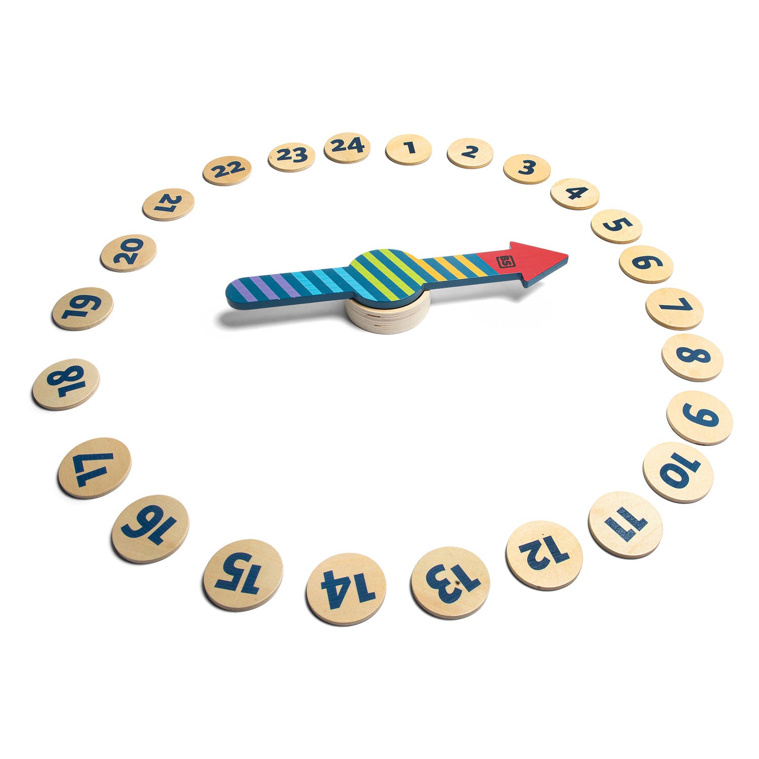 Bs toys de buiten pijl - hout - fsc - vanaf 4 jaar - 24 chips - 2 tot 24 spelers
