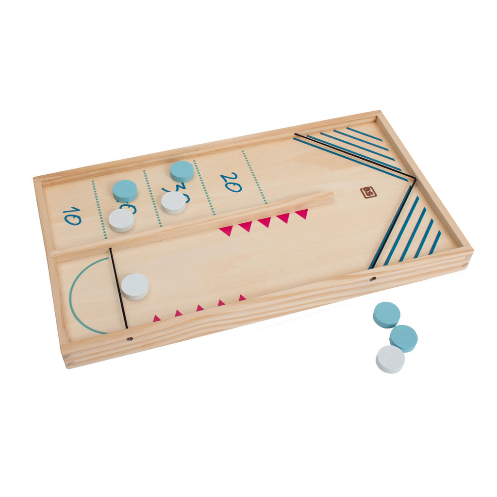 Bs toys slingpuck en tafelhockey actiespel - 2-in-1 bordspel - kinder speelgoed - vanaf 6 jaar - 2 spelers