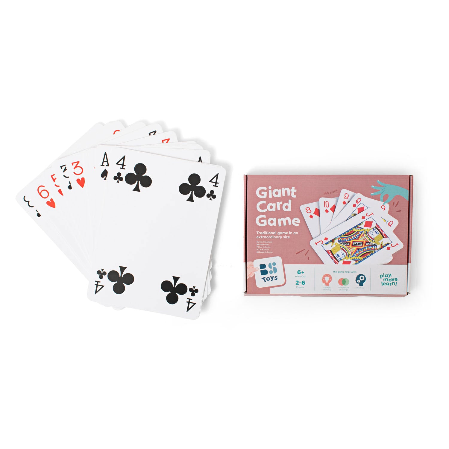 Bs Toys große Spielkarten, 54 Stück.