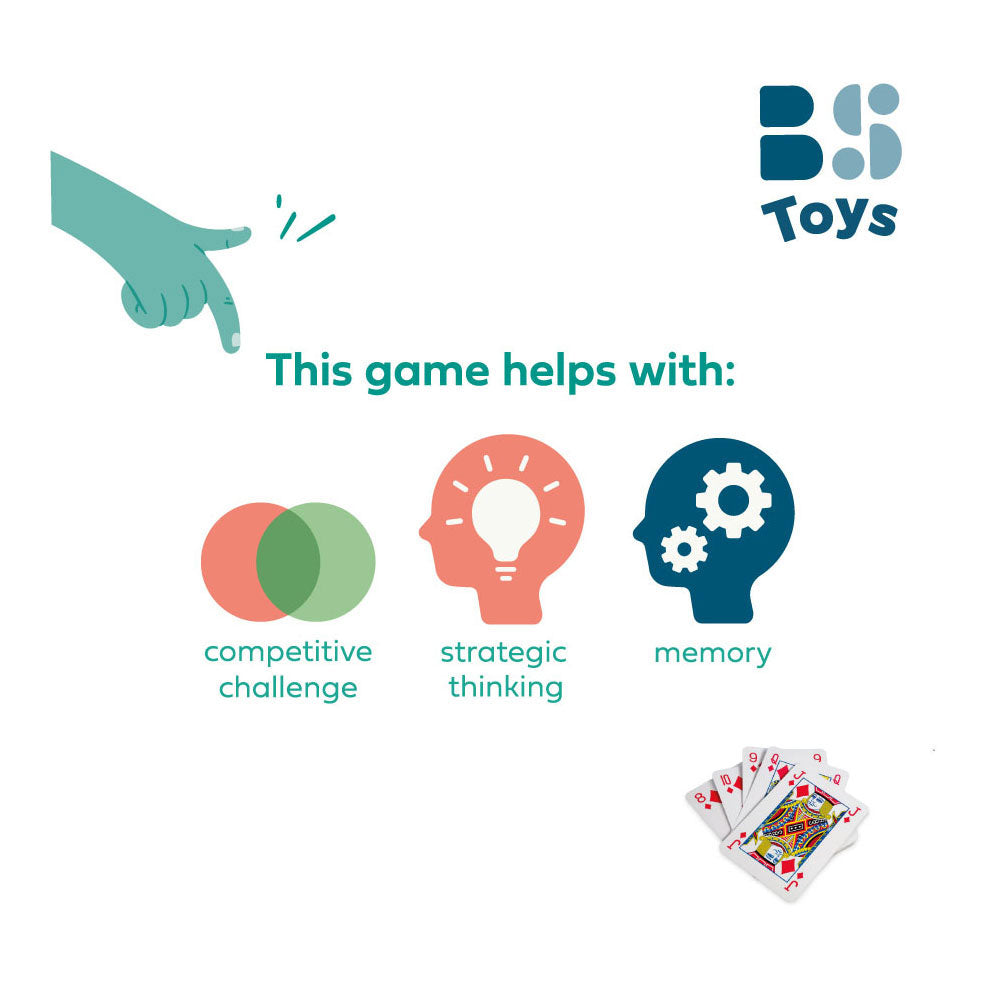 Bs Toys große Spielkarten, 54 Stück.