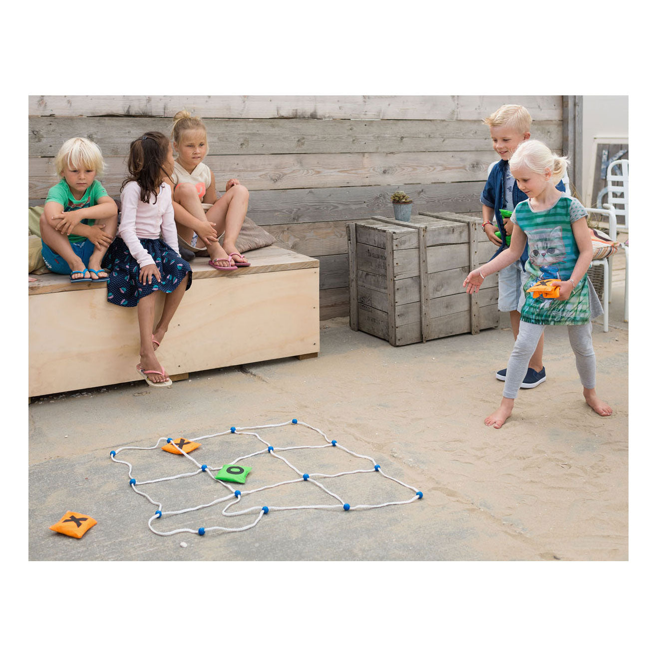 Bs toys boter, kaas eieren in het groot - buitenspeelgoed - vloerspel - spel voor kinderen