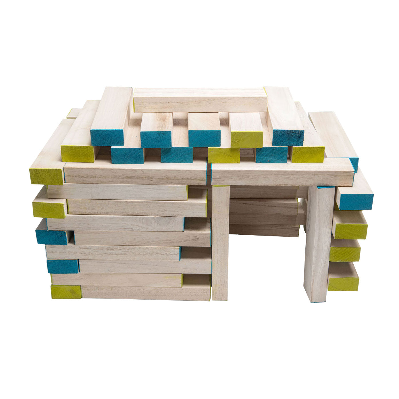 BS Toys Mega-Wackelturm-Spiel aus Holz, 61 Teile.