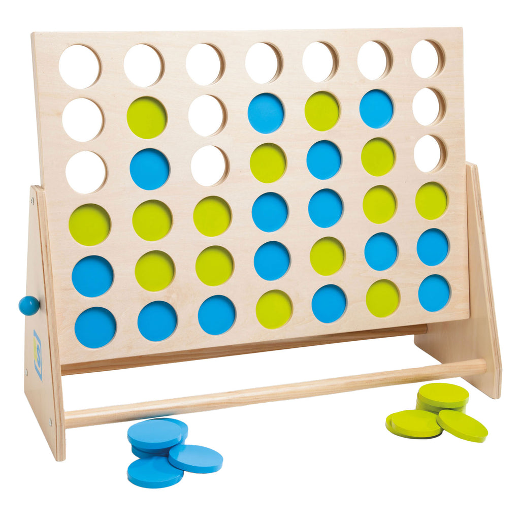 Bs Toys Mega-Holz-Match-Four-Spiel, 43-teilig