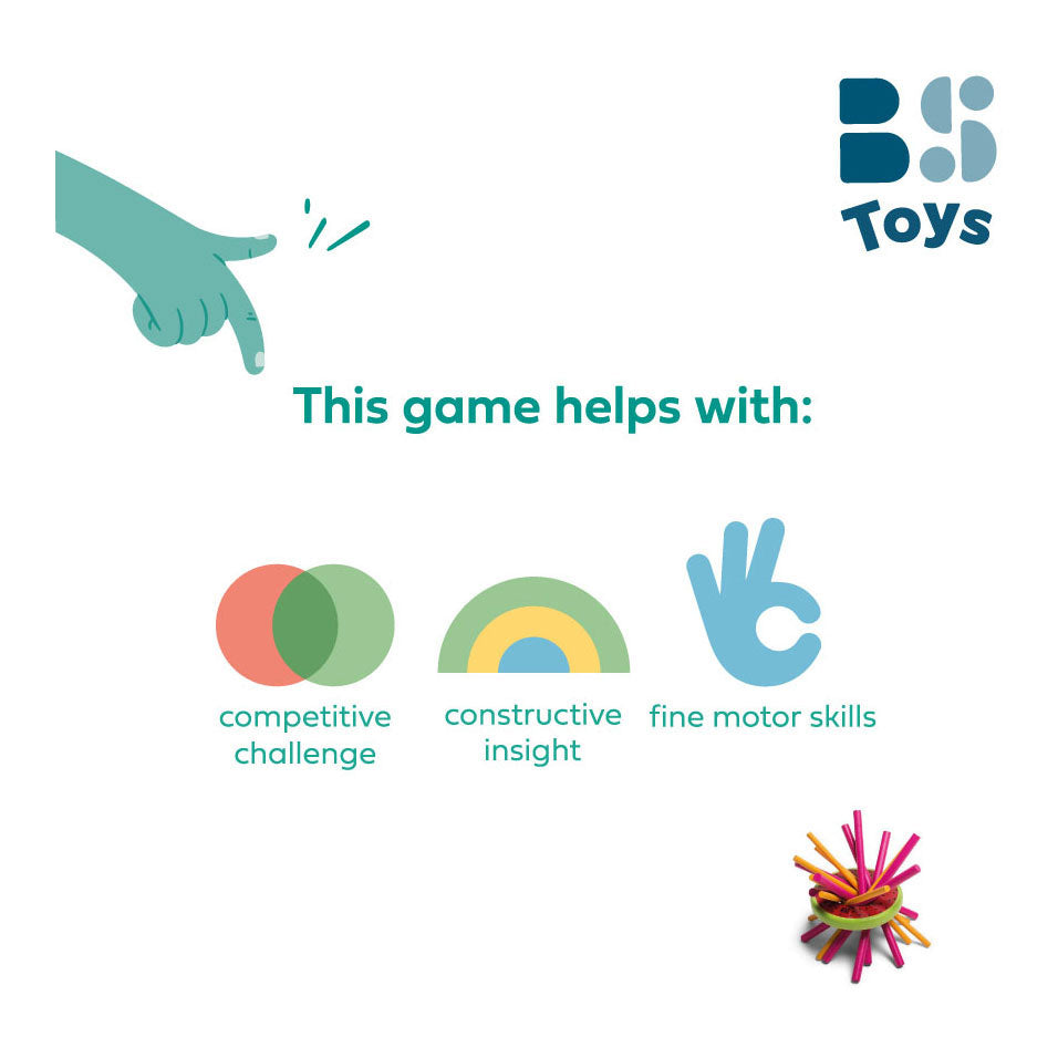 BS Toys Mikado Melonen-Holzspiel, 31 Teile.
