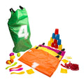 Bs toys feestkit spelset - partijtje met verschillende spellen - zaklopen - blikgooien - 4 spelers - buitenspeelgoed voor kinderen - vanaf 4 jaar - gezelschapspellen kinderen - spelletjes voor kinderen - buiten speelgoed - buitenspel - buiten spellen