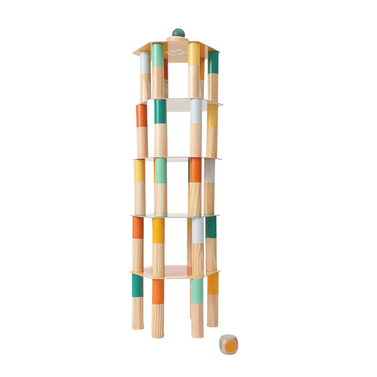 BS Toys Mega-Balance-Spiel aus Holz, 38-teilig.