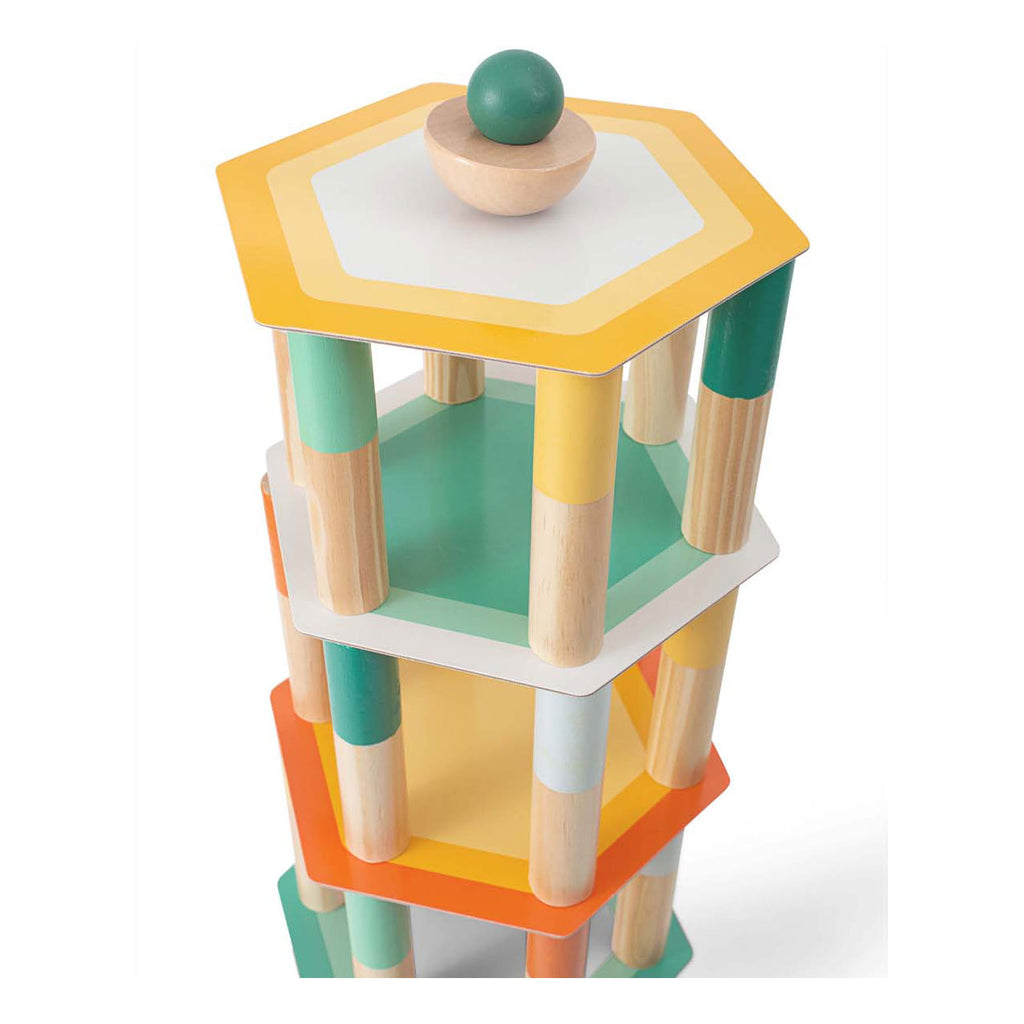 BS Toys Mega-Balance-Spiel aus Holz, 38-teilig.