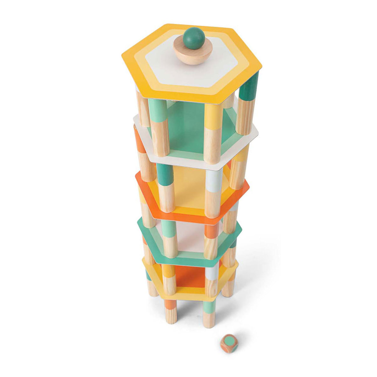 BS Toys Mega-Balance-Spiel aus Holz, 38-teilig.