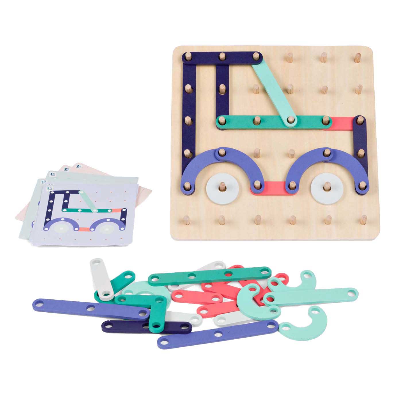 BS Toys Geo-Holzplanken - 40 Stück.