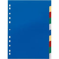 Blanco tabbladen durable 6740 10 tabs 11 gaten multikleur