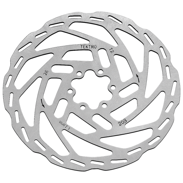 Tektro remschijf tr203-54 ø203 2.3mm - zilver