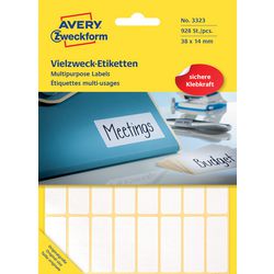 Avery huismerk 3323 handmatige etiket 38x41mm wit