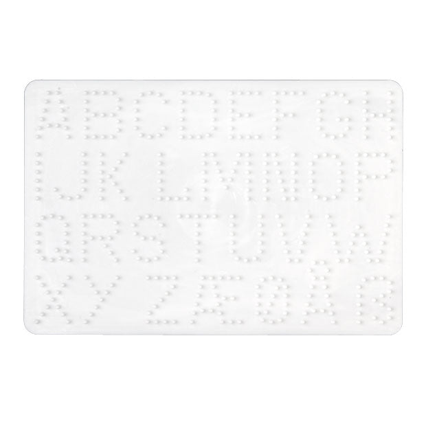 Hama strijkkralen grondplaat letters wit