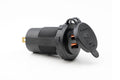 Power line usb lader inbouw met usb-a 2.4a en usb-a qc3.0