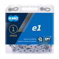 KMC Fietsketting E1 EPT 110 schakels, 1 2 X 3 32, Zilver, 306g