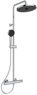 Ideal standard ceratherm - doucheset met thermostaat, diameter 26 cm, 2 jets, chroom a7210aa