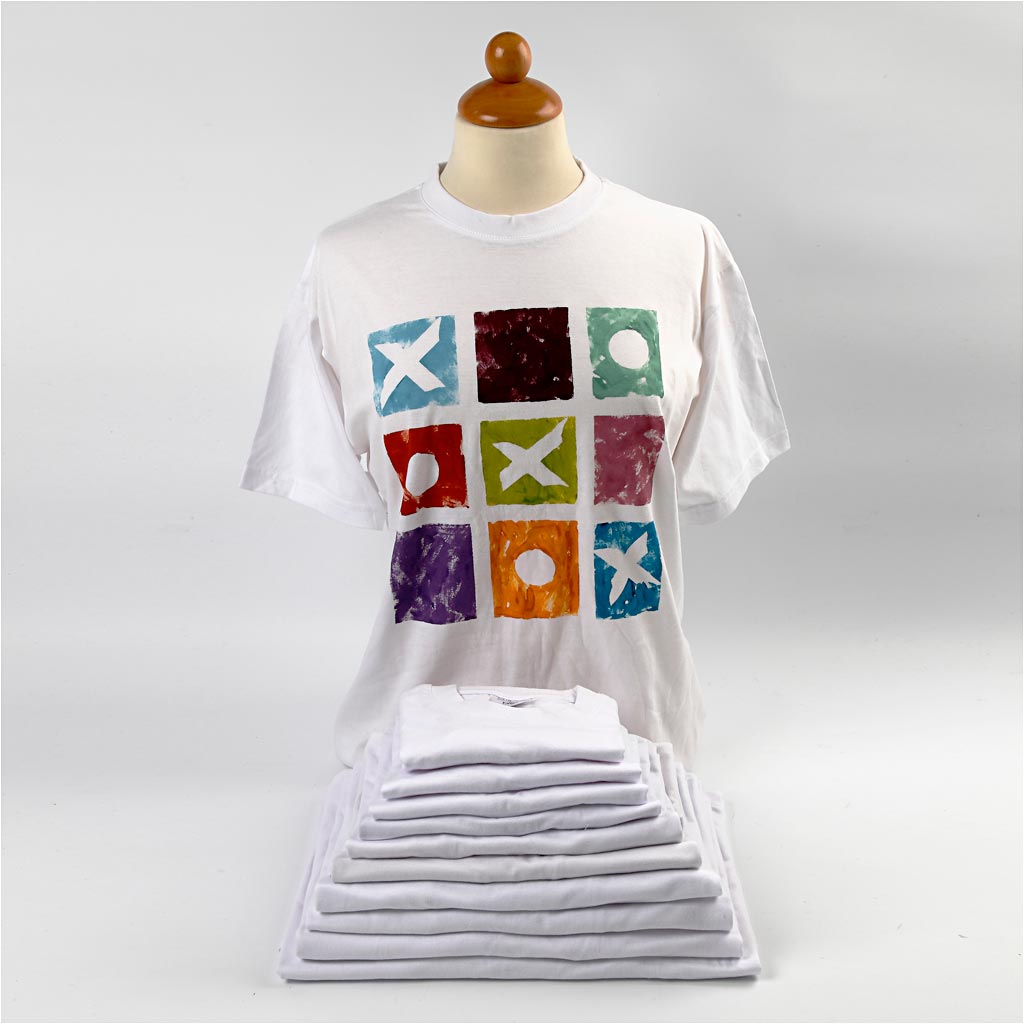 Creativ company http: www.cchobby.nl t-shirts-b-32-cm-afm-3-4-jaar-ronde-hals-145-gr-wit-1-stuk