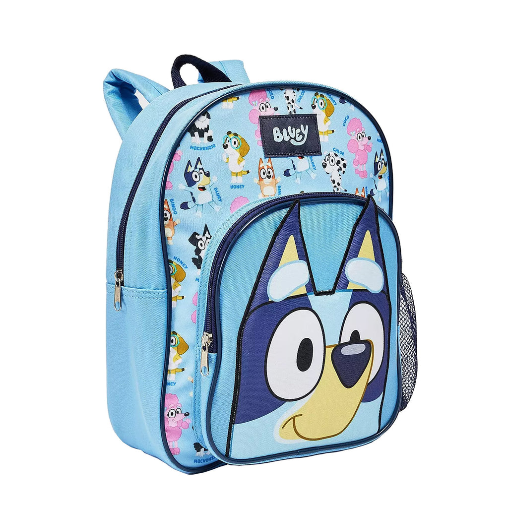 Rucksack mit blauer Fronttasche