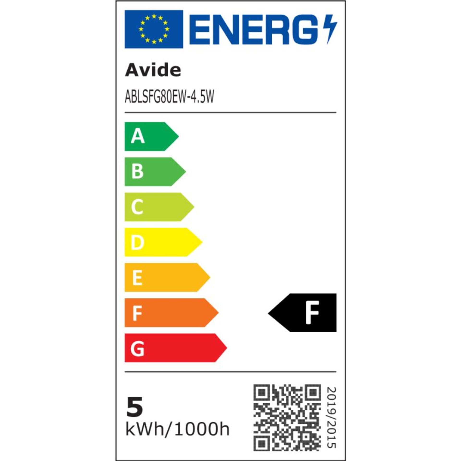Avide led lamp 4,5w e27 2700k 400lm