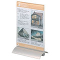 Bordhouder durable 858819 alu a5 transparant