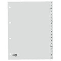 Alfabetische tabbladen hetzel 252404 grijs pp (polypropeen)