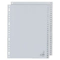 Kangaro tabbladen pp g452cm a4 120 micron grijs 2-serie 1-52 23-gaats bedrukt