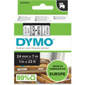 Dymo label tape 53713 24mmx7m zwart