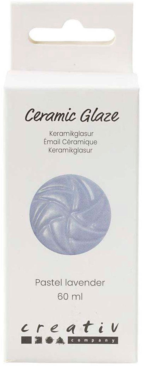 Creativ company keramiek glazuur 984-1101 c dekkend pastel lavender - 60ml