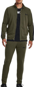Under armour ua rival knit track suit-grn heren trainingspak - marine od groen - zwart xxl