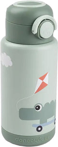 Isolierte Spielplatz-Trinkflasche von Done By Deer – grün
