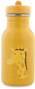 Trixie drinkfles – mr. giraffe – rvs waterfles voor kinderen – 350ml – lekvrije fles – geel – giraffe